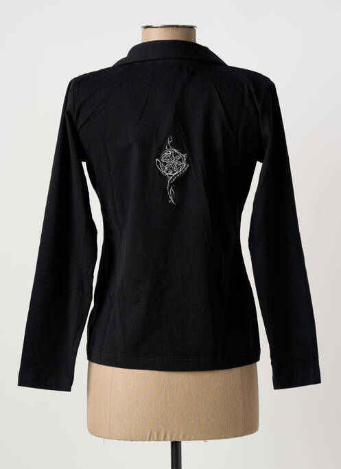 Polo manches longues manches longues noir THE HAKADANCE femme
