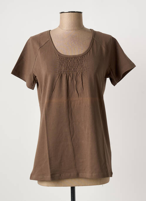 T-shirt manches longues manches longues marron ERIC TABARLY femme