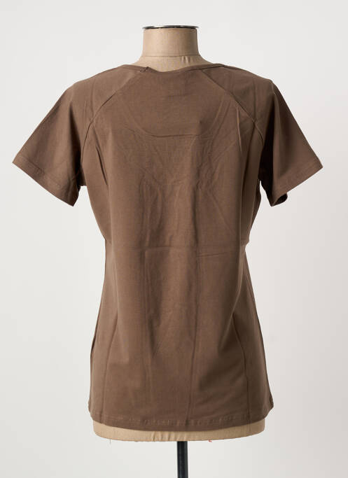 T-shirt manches longues manches longues marron ERIC TABARLY femme