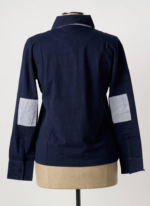 Polo manches longues manches longues bleu ERIC TABARLY femme