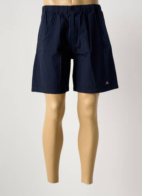 Short tissage popeline taille normale bleu CLOUD'S homme