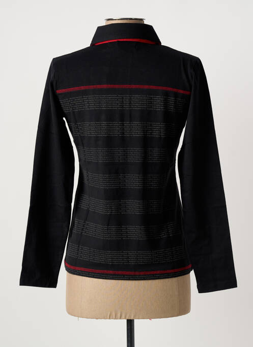 Polo noir HAKA DANCE femme