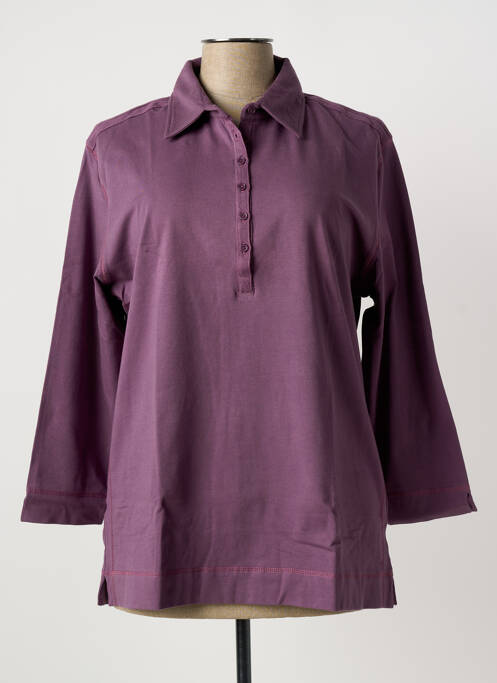 Polo violet CLOUD'S femme