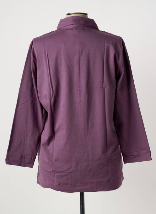 Polo violet CLOUD'S femme