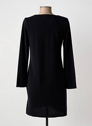 Robe courte manches longues manches longues noir MARBLE femme