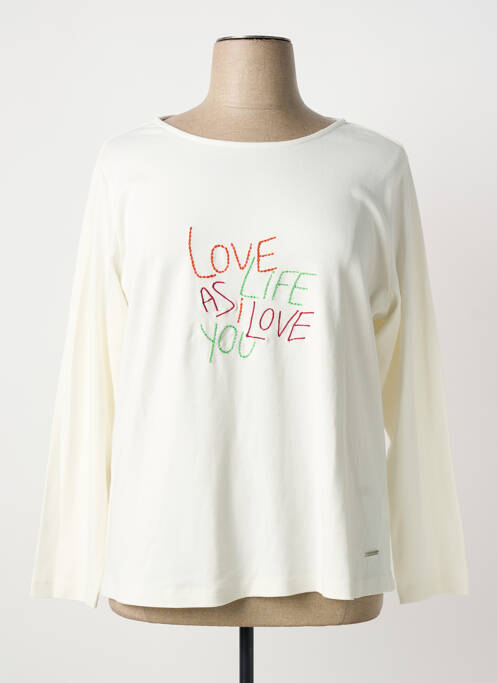 T-shirt manches longues manches longues beige AGATHE & LOUISE femme
