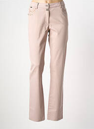 Jeans coupe slim stretch taille normale marron AGATHE & LOUISE femme