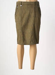 Jupe mi-longue stretch vert S.QUISE femme