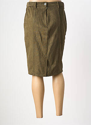 Jupe mi-longue coupe droite vert S.QUISE femme