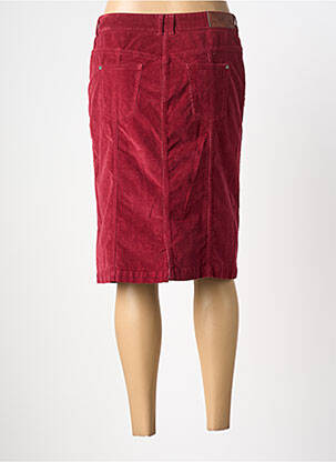 Jupe mi-longue stretch rouge AGATHE & LOUISE femme