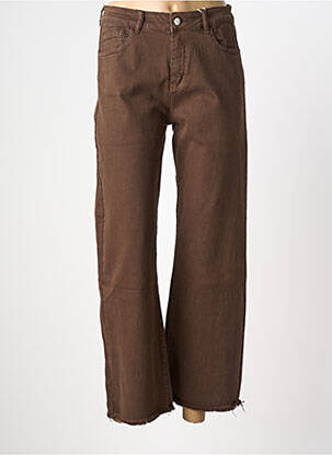 Jeans coupe large marron ONADO femme