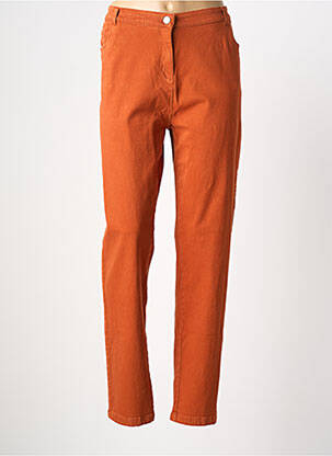 Jeans coupe slim orange AGATHE & LOUISE femme