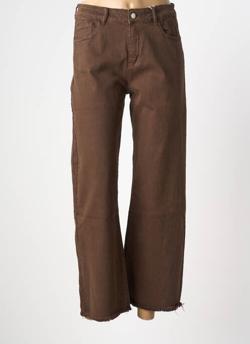Jeans coupe large marron ONADO femme