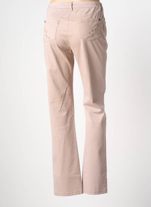 Jeans coupe slim marron AGATHE & LOUISE femme