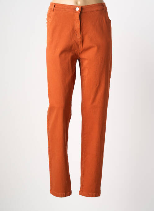 Jeans coupe slim orange AGATHE & LOUISE femme