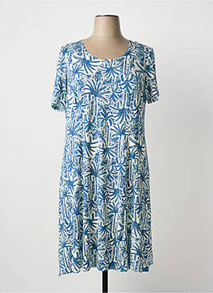 Robe mi-longue bleu GRIFFON femme