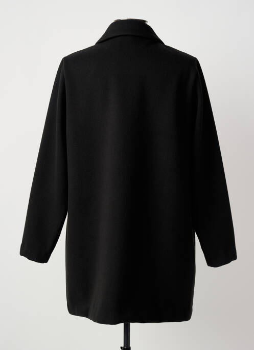 Manteau court coupe droite sans capuche noir GRIFFON femme