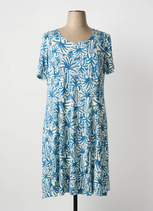 Robe mi-longue bleu GRIFFON femme