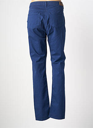 Pantalon slim tissage popeline taille normale bleu SAINT JAMES femme