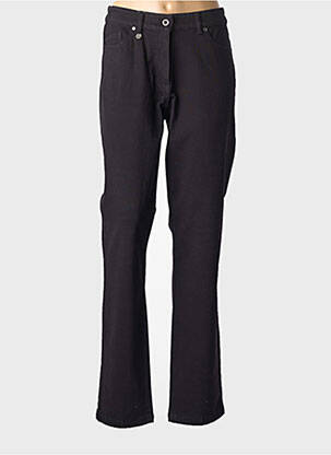 Jeans coupe slim stretch taille normale noir SAINT JAMES femme