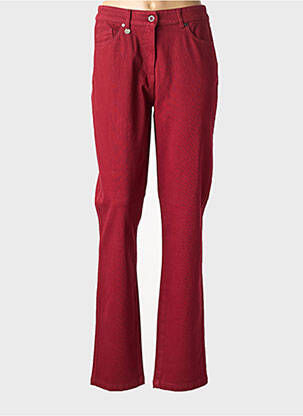 Jeans coupe slim stretch taille normale rouge SAINT JAMES femme