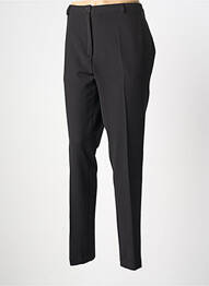 Pantalon chino fermeture zippée sous rabat boutonné taille normale noir GRIFFON femme