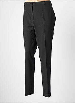 Pantalon chino fermeture zippée sous rabat boutonné taille normale noir GRIFFON femme