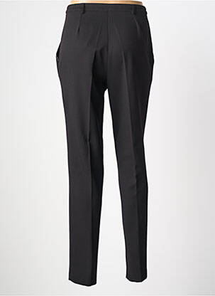 Pantalon chino fermeture zippée sous rabat boutonné taille normale noir GRIFFON femme