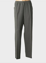 Pantalon slim taille élastique taille normale vert GRIFFON femme