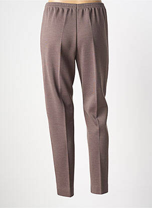 Pantalon slim taille élastique taille normale marron GRIFFON femme