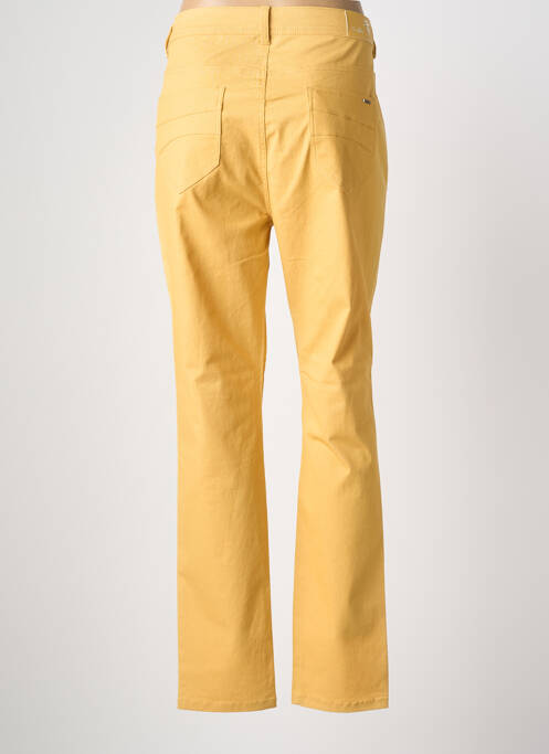 Jeans coupe slim stretch taille normale jaune GRIFFON femme