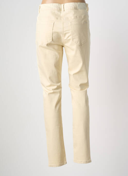 Jeans coupe slim stretch taille normale beige GRIFFON femme