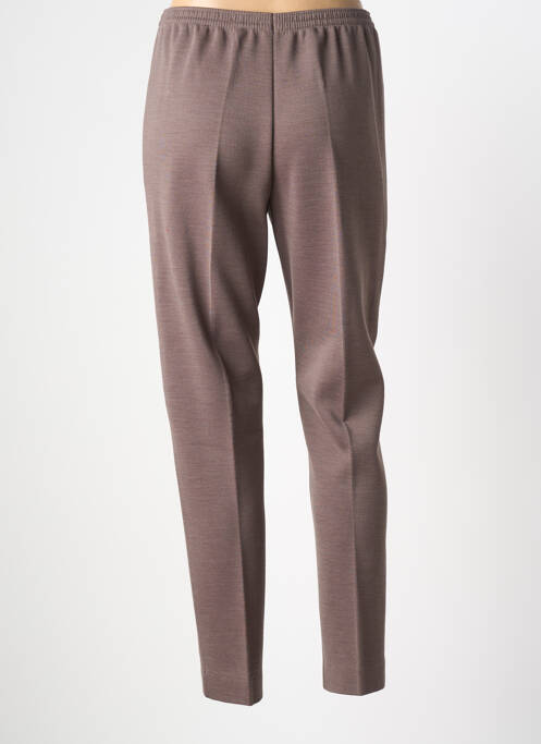 Pantalon slim taille élastique taille normale marron GRIFFON femme