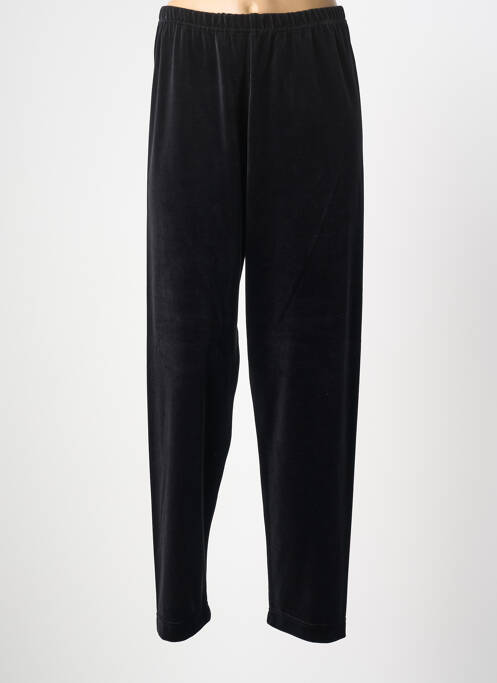 Pantalon droit stretch taille normale noir GRIFFON femme