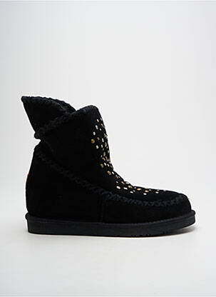 Bottines/boots fourrée talon plat jusqu'à 3cm noir GIOSEPPO femme