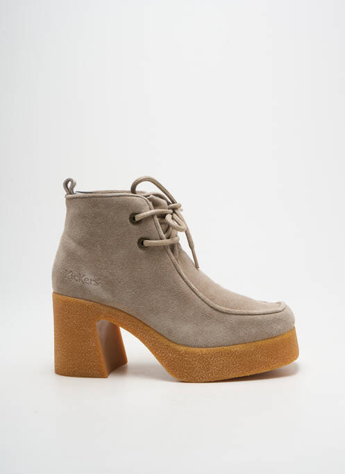 Bottines/Boots beige KICKERS femme