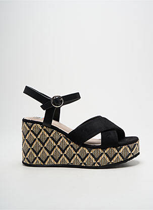 Sandales/nu pieds talon compensé talon de 7 à 9cm noir MTNG femme