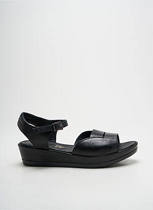 Sandales/nu pieds matière lisse talon de 4 à 6cm noir ALIWELL femme