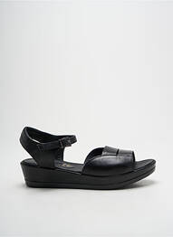 Sandales/nu pieds matière lisse talon de 4 à 6cm noir ALIWELL femme