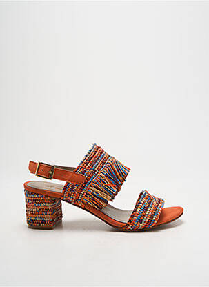 Sandales/nu pieds talon bottier talon de 4 à 6cm orange ALIWELL femme