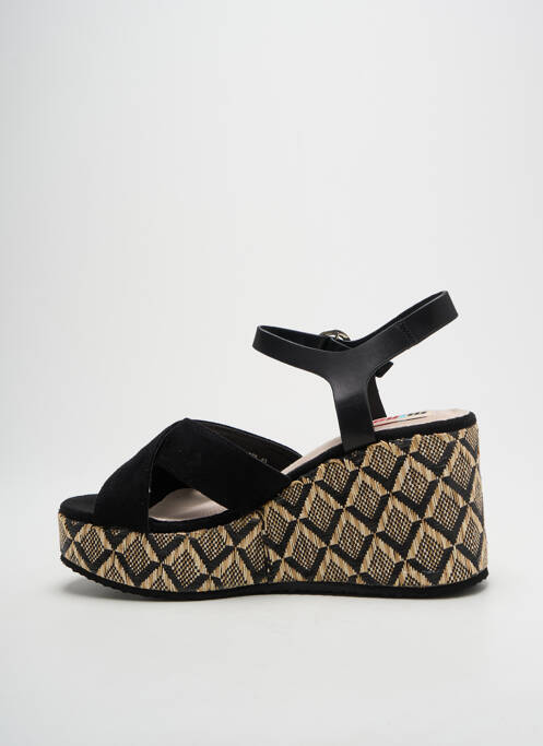 Sandales/nu pieds talon compensé talon de 7 à 9cm noir MTNG femme