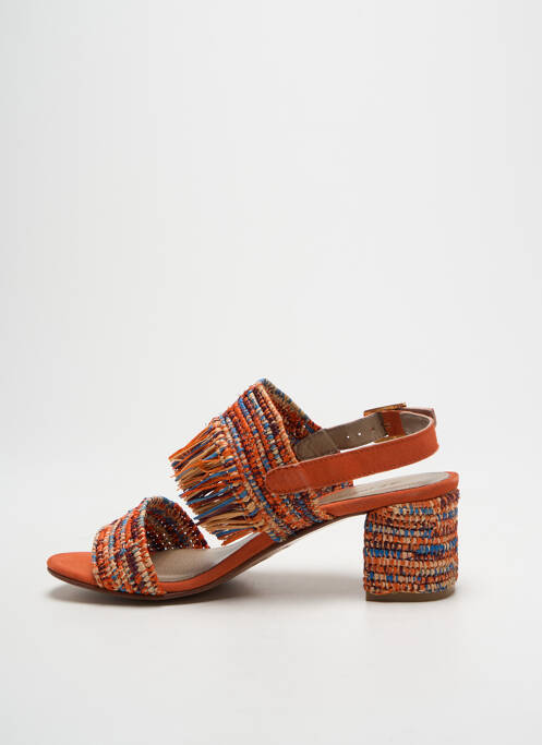 Sandales/nu pieds talon bottier talon de 4 à 6cm orange ALIWELL femme
