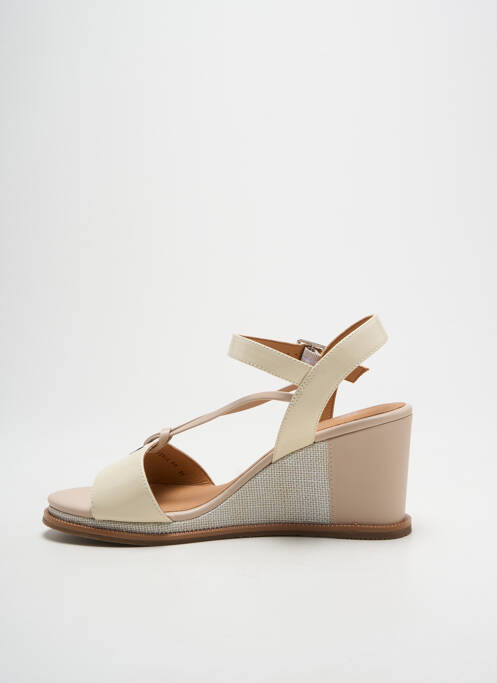 Sandales/Nu pieds beige FUGITIVE BY FRANCESCO ROSSI femme