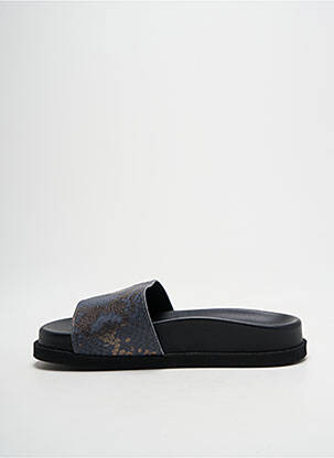 Mules/sabots tissage satiné talon plat jusqu'à 3cm gris RIA MENORCA femme