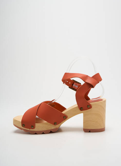 Sandales/Nu pieds orange KICKERS femme