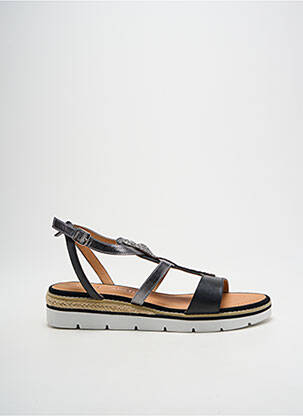 Sandales/nu pieds matière lisse talon plat jusqu'à 3cm argent EMILIE KARSTON femme