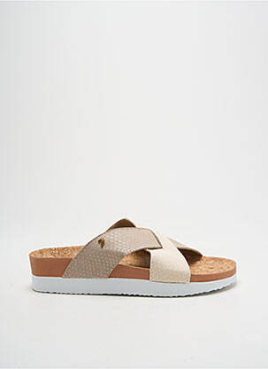 Mules/sabots voute plantaire talon de 4 à 6cm beige GIOSEPPO femme