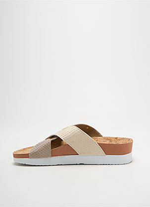 Mules/sabots voute plantaire talon de 4 à 6cm beige GIOSEPPO femme