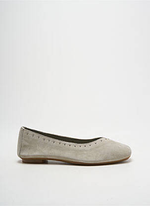 Ballerines bout carré talon plat jusqu'à 3cm gris REQINS femme