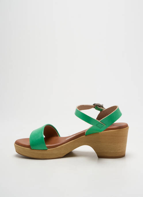 Sandales/nu pieds fermeture bride(s) talon de 4 à 6cm vert OH ! MY SANDALS femme
